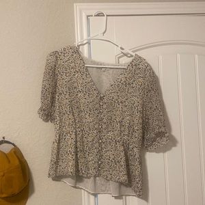 Madewell ditsy floral blouse